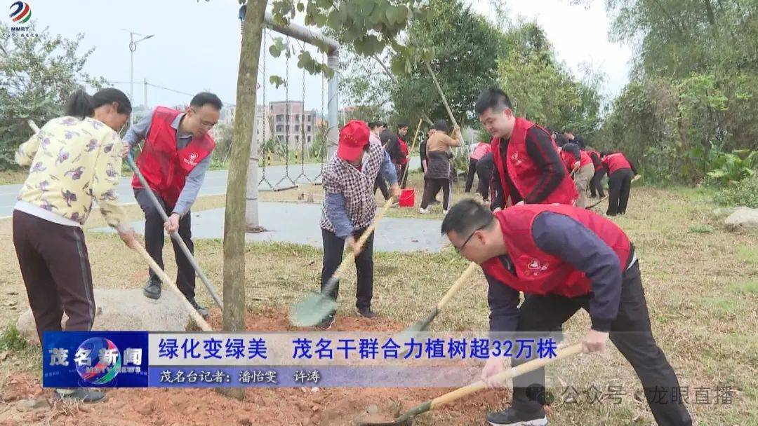 gogo体育绿化变绿美！茂名干群合力植树超32万株(图1)